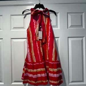 Anniston halter dress with back bow